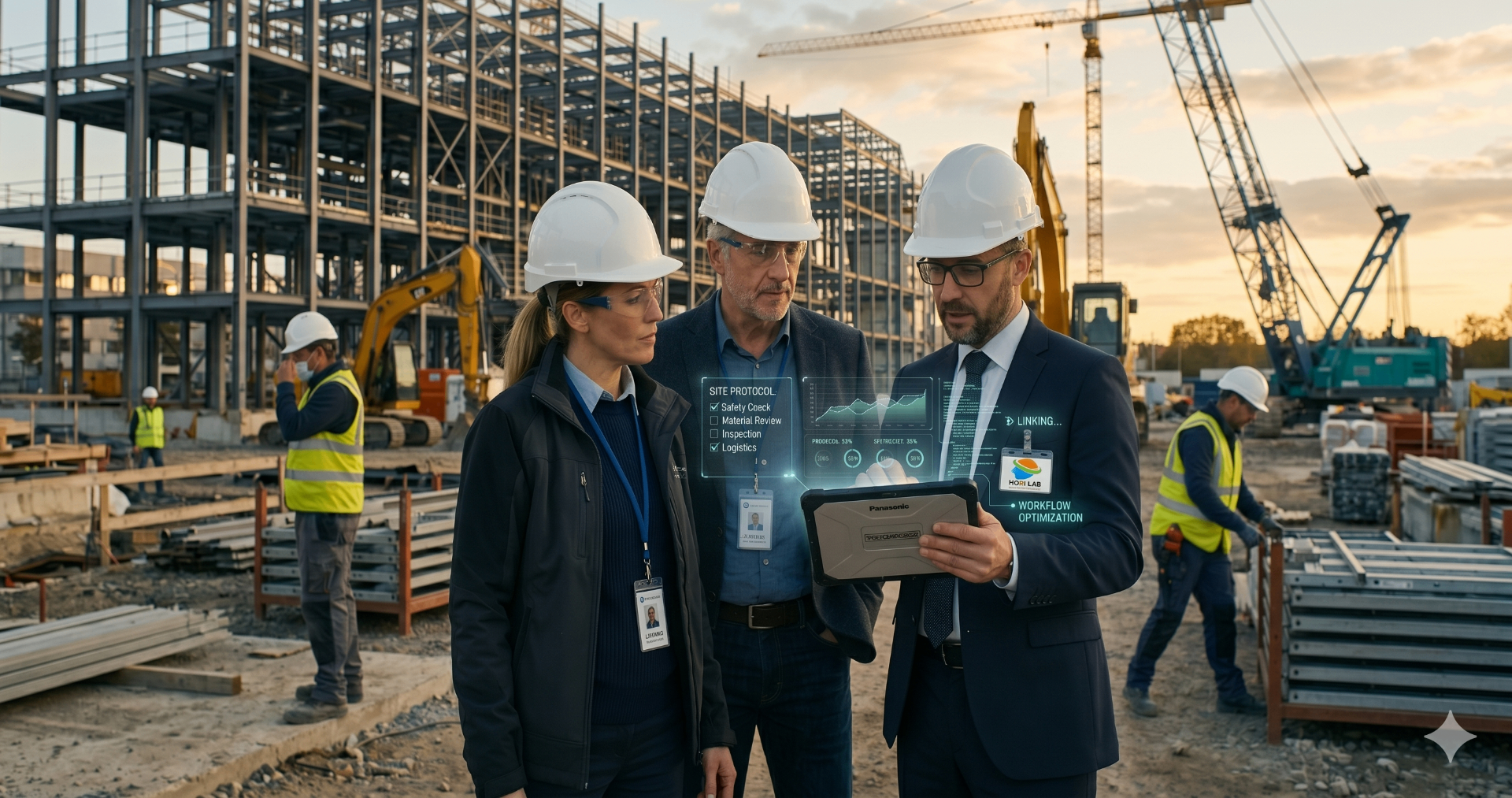 Team HORI LAB con tecnologia digitale in cantiere