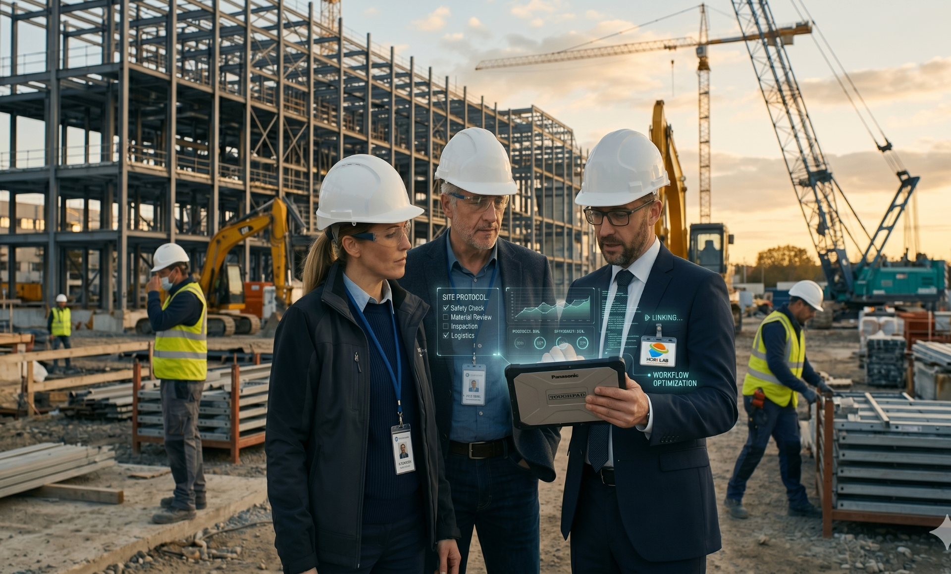 Team HORI LAB con tecnologia digitale in cantiere